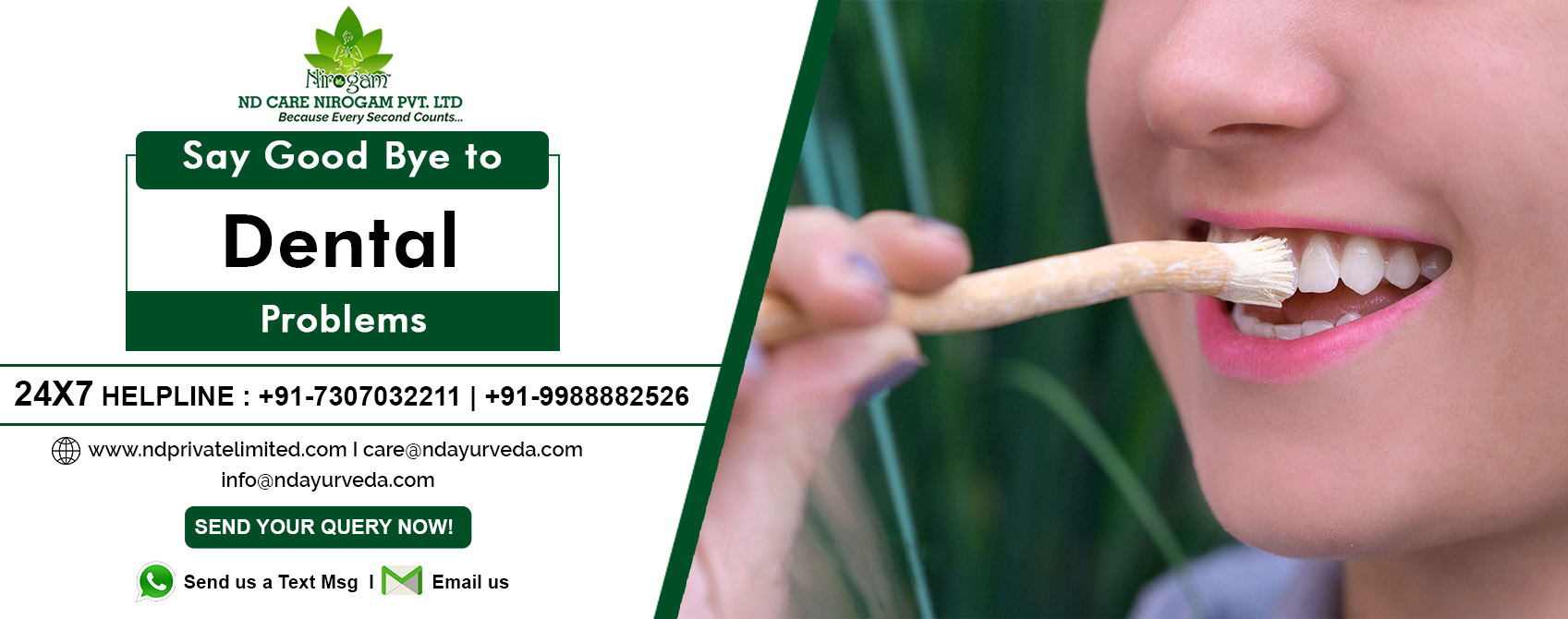 Ayurvedic dental Treatment